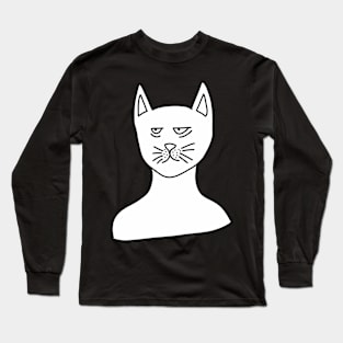 Tired Cat Long Sleeve T-Shirt